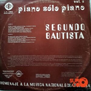 Disco de Vinilo Segundo Bautista - Piano Solo Piano Vol. 3 Vinyl Record
