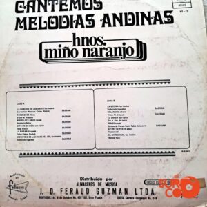 Disco de Vinilo Hermanos Miño Naranjo - Cantemos Melodías Andinas Vinyl Record