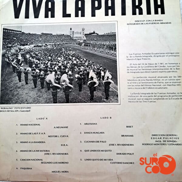 Disco de Vinilo Banda Integrada De Las Fuerzas Armadas - Viva La Patria, Desde Siempre Y Para Siempre Vinyl Record