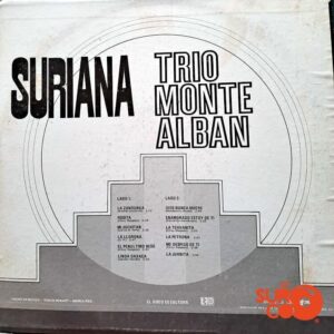 Disco de Vinilo Trío Montalvan - Suriana Vinyl Record