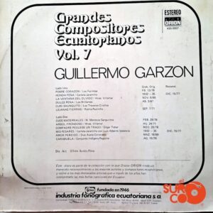 Disco de Vinilo Guillermo Garzón - Grandes Compositores Ecuatorianos Vinyl Record