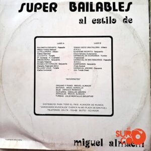 Disco de Vinilo Miguel Almachi - Súper Bailable Al Estilo De Miguel Almachi Vinyl Record