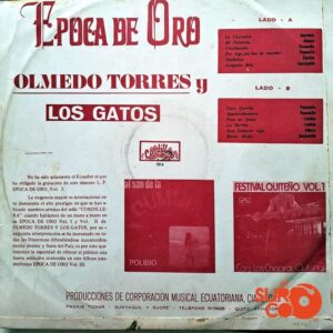 Disco de Vinilo Olmedo Torres - Época De Oro Vol. 3 Vinyl Record