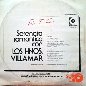 Disco de Vinilo Los Hermanos Villamar - Serenata Romántica Vinyl Record