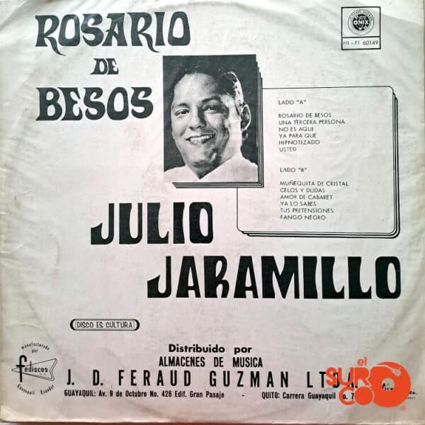 Disco de Vinilo Julio Jaramillo - Rosario De Besos Vinyl Record