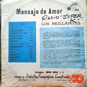 Disco de Vinilo Los Brillantes - Mensaje De Amor Vinyl Record