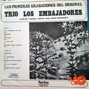 Disco de Vinilo Trío Los Embajadores - Las Primeras Grabaciones Del Original Vinyl Record