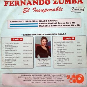 Disco de Vinilo Fernando Zumba - El Insuperable Vinyl Record