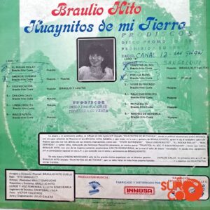 Disco de Vinilo Braulio Hito - Huaynitos De Mi Tierra Vinyl Record