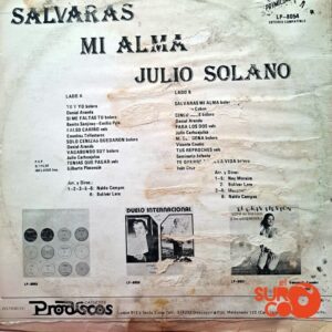 Disco de Vinilo Julio Solano - Salvarás Mi Alma Vinyl Record