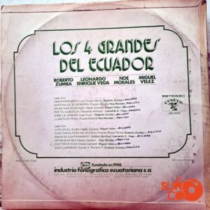 Disco de Vinilo Varios - Los 4 Grandes Del Ecuador Vinyl Record