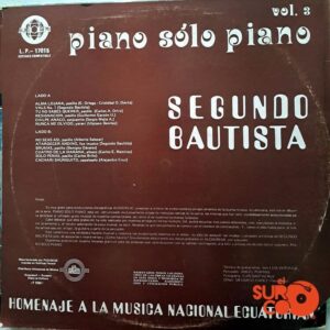 Disco de Vinilo Segundo Bautista - Piano Solo Piano Vol. 3 Vinyl Record