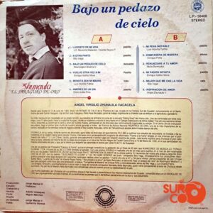 Disco de Vinilo Zhunaula - Bajo Un Pedazo De Cielo Vinyl Record