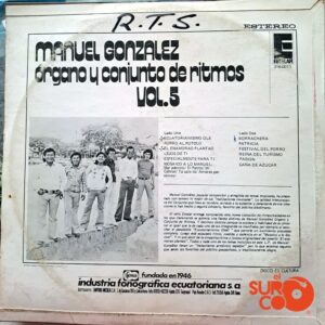 Disco de Vinilo Manuel González - Órgano Y Conjunto De Ritmos Vinyl Record