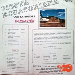 Disco de Vinilo Sonora Sensación - Fiesta Ecuatoriana Vinyl Record