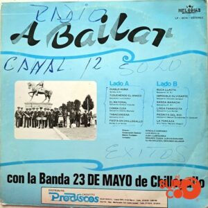 Disco de Vinilo Banda 23 De Mayo De Chillogallo - A Bailar Vinyl Record
