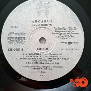 Disco de Vinilo Arcabuz - Arcabuz (Hugo Idrovo) Vinyl Record