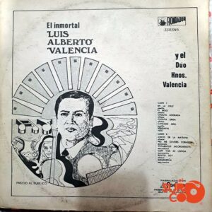 Disco de Vinilo Luis Alberto Valencia - El Inmortal Vinyl Record