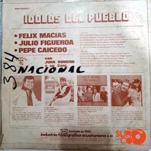 Disco de Vinilo Julio Figueroa - Ídolos Del Pueblo Vinyl Record