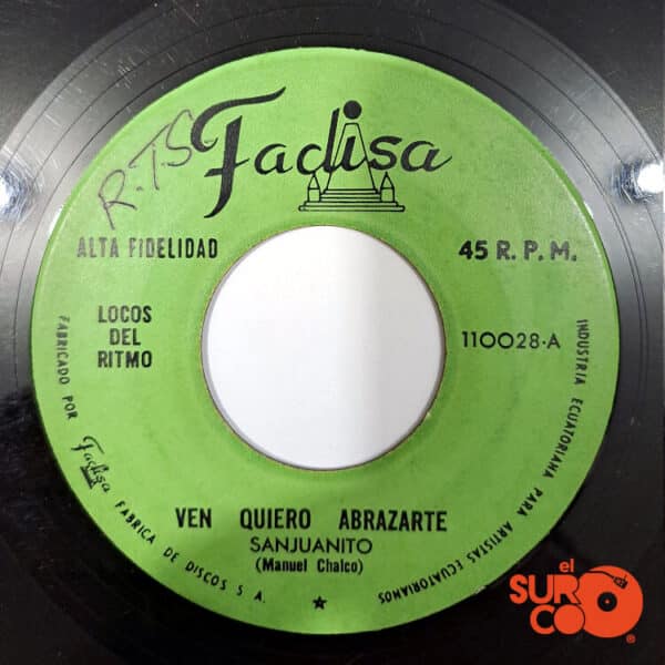 Disco de Vinilo Los Locos Del Ritmo - Ven Quiero Abrazarte / Laurita Vinyl Record
