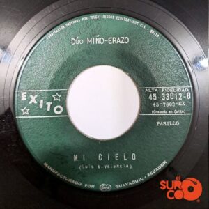 Disco de Vinilo Dúo Miño Erazo - Silencio En El Alma / Mi Cielo Vinyl Record