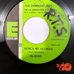 Disco de Vinilo Dúo Zambrano Loor - A Mi Esposa / Nunca Me Olvides Vinyl Record