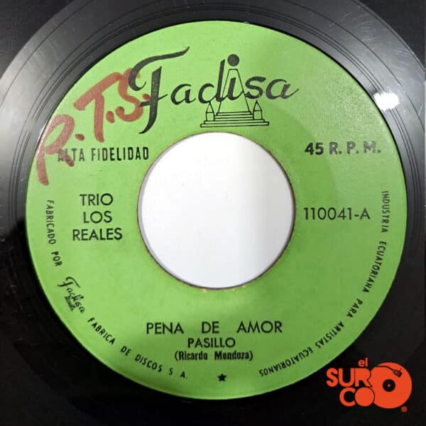 Disco de Vinilo Trío Los Reales - Pena De Amor / Álzame En Tus Brazos Vinyl Record