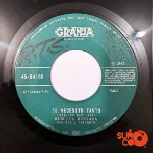 Disco de Vinilo Olguita Guevara - Oración Triste / Te Necesito Tanto Vinyl Record