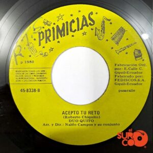 Disco de Vinilo Dúo Quito - Pensando En Tí / Acepto Tu Reto Vinyl Record