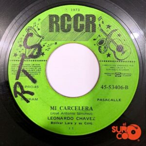 Disco de Vinilo Leonardo Chávez - En La Misma Fosa / Mi Carcelera Vinyl Record