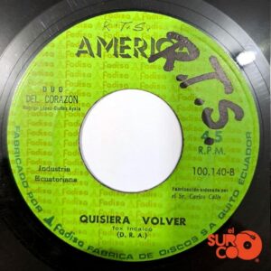 Disco de Vinilo Dúo Del Corazón - Todo Es Amor / Quisiera Volver Vinyl Record