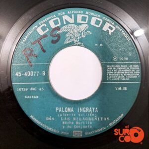 Disco de Vinilo Dúo Las Milagreñitas - Adiós Mi Vida / Paloma Ingrata Vinyl Record