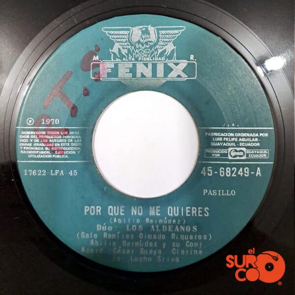 Disco de Vinilo Dúo Los Aldeanos - Por Que No Me Quieres / A Mi Santita Linda Vinyl Record