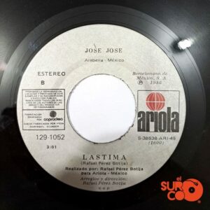 Disco de Vinilo José José - Más / Lástima Vinyl Record