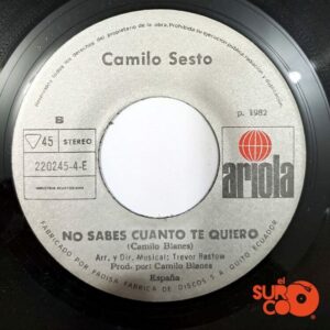 Disco de Vinilo Camilo Sesto - Amor No Me Ignores / No Sabes Cuanto Te Quiero Vinyl Record