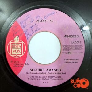 Disco de Vinilo Jeanette - Porque Te Vas / Seguiré Amando Vinyl Record