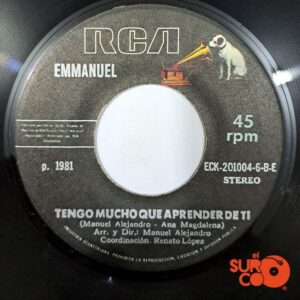 Disco de Vinilo Emmanuel - Todo Se Derrumbó Dentro De Mi / Tengo Mucho Que Aprender De Ti Vinyl Record