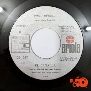 Disco de Vinilo Rocío Dúrcal - Costumbres / El Canalla Vinyl Record