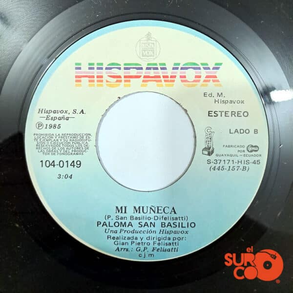 Disco de Vinilo Paloma San Basilio - Por Qué Me Abandonaste / Mi Muñeca Vinyl Record