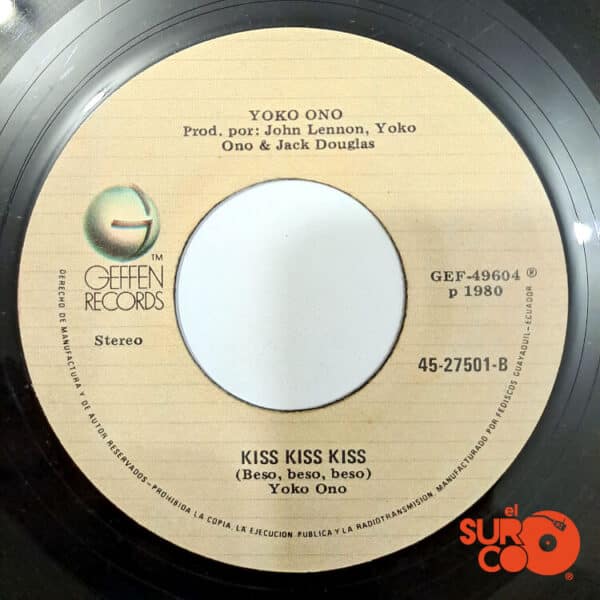Disco de Vinilo John Lennon - (Just Like) Starting Over / Kiss Kiss Kiss Vinyl Record