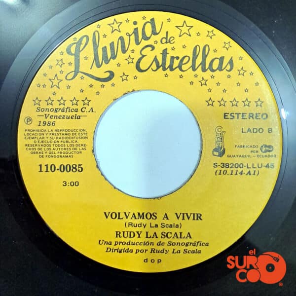 Disco de Vinilo Rudy La Scala - Mi Vida Eres Tu / Volvamos A Vivir Vinyl Record