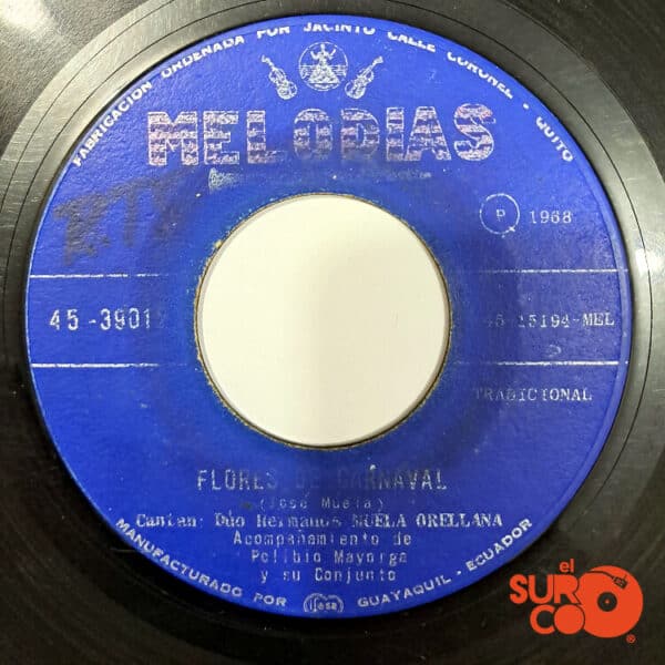 Disco de Vinilo Hermanos Muela Orellana - Flores De Carnaval / Las Pascuas Vinyl Record