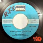 Disco de Vinilo Los Halcones - Rompamos El Contrato / La Mata De Tomate Vinyl Record
