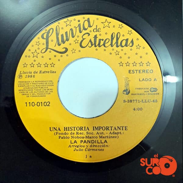Disco de Vinilo La Pandilla - Una Historia Importante / Amiga Mía Vinyl Record