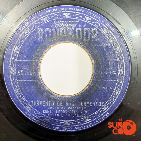 Disco de Vinilo Los Locos Del Ritmo - Tormento De Mis Tormentos / Don Angelito Vinyl Record