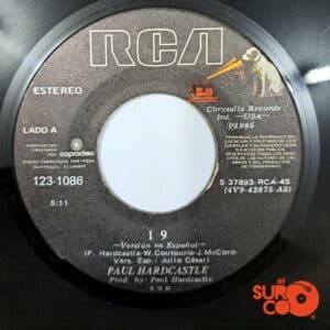 Disco de Vinilo Paul Hardcastle - 19 (Versión Español) / 19 (Versión Inglés) Vinyl Record