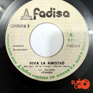 Disco de Vinilo Compañía X - La Paloma Blanca / Viva La Amistad Vinyl Record