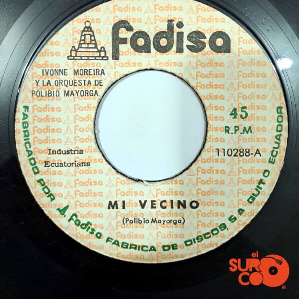 Disco de Vinilo Ivonne Moreira - Pásame Una Cumbia / Mi Vecino Vinyl Record