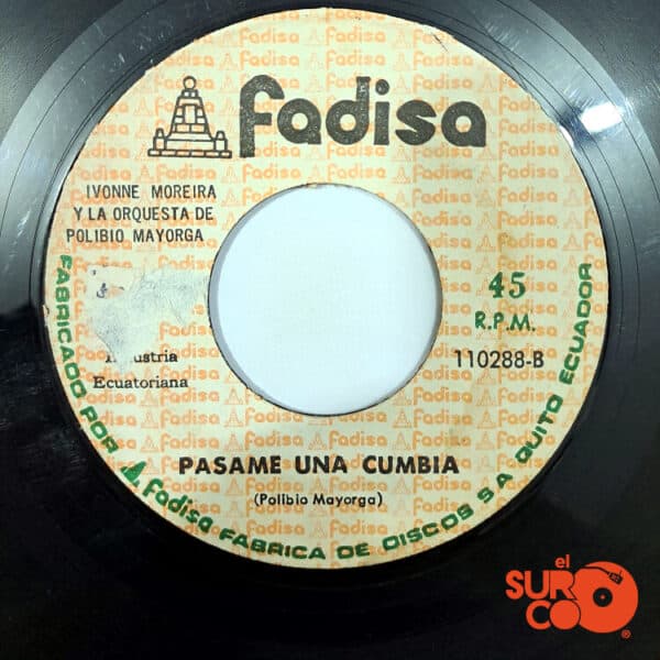 Disco de Vinilo Ivonne Moreira - Pásame Una Cumbia / Mi Vecino Vinyl Record