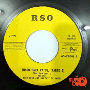 Disco de Vinilo Rick Dees & His Cast Of Idiots - Disco Duck Part 1 / Disco Duck Part 2 Vinyl Record
